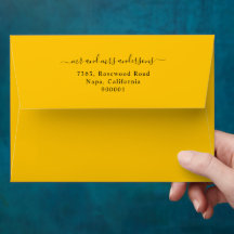 Enveloppe de correspondance d'adresse de retour de