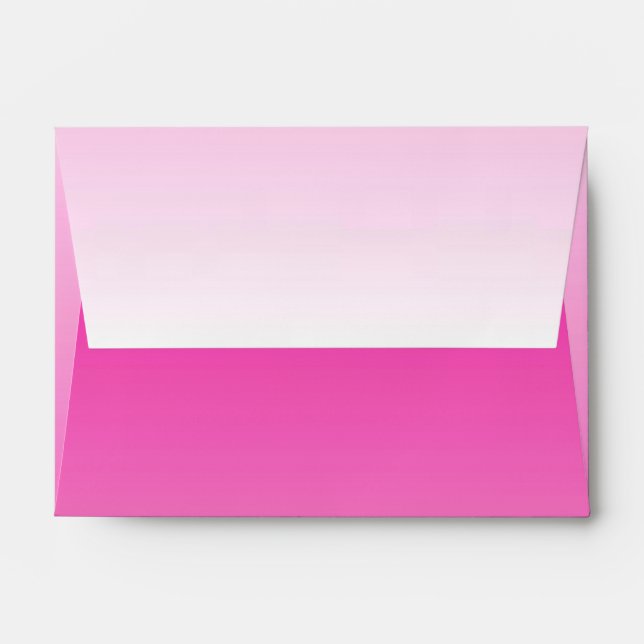 Enveloppe de dégradé rose (Dos (Haut rabat))
