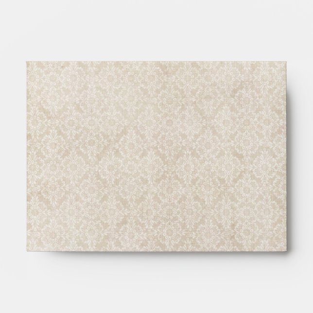 Enveloppe de dentelle d'ivoire - A6 (Devant)