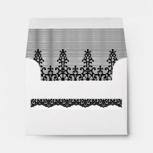 Enveloppe de dentelle noire