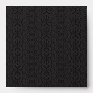 Enveloppe de dentelle noire - Carré