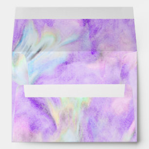 Enveloppe de design tie-dye violet Bat Mitzvah