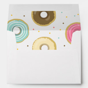 Enveloppe de donut Doughnut douce bleu rose fille