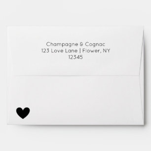Enveloppe de douche moderne Script Couples