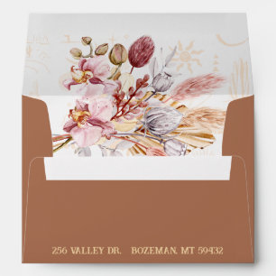 Enveloppe de Faire-part de mariage Boho Ranch