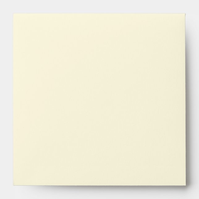 Enveloppe de Faire-part de mariage Carré de crème (Devant)