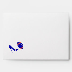 Enveloppe de faire-part de mariage de bleu royal