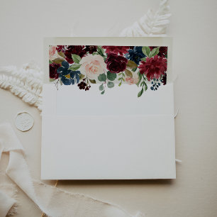 Enveloppe de Faire-part de mariage de Bourgogne ru