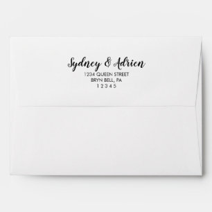 Enveloppe de Faire-part de mariage de calligraphie