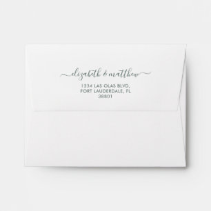 Enveloppe de Faire-part de mariage de calligraphie