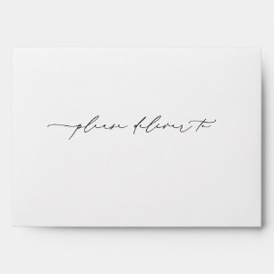 Enveloppe de Faire-part de mariage de calligraphie