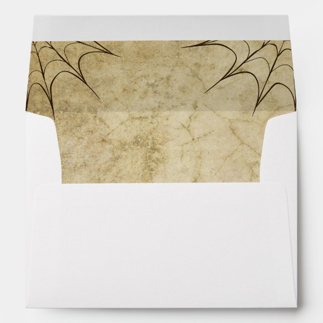 Enveloppe de faire-part de mariage de Halloween (Dos (Bas))