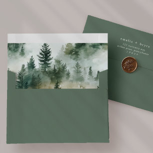 Enveloppe de Faire-part de mariage de la forêt EME