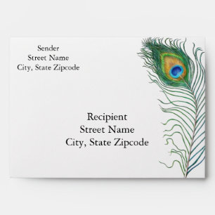 Enveloppe de Faire-part de mariage de Peacock