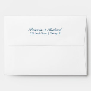 Enveloppe de Faire-part de mariage de script simpl