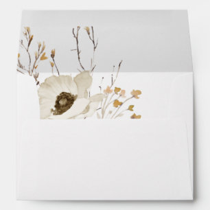Enveloppe de Faire-part de mariage Fleur sauvage