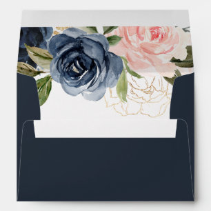 Enveloppe de Faire-part de mariage florale d'autom