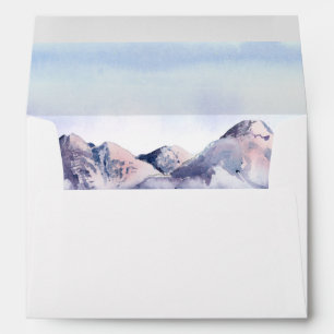 Enveloppe de Faire-part de mariage Sunset Mountain