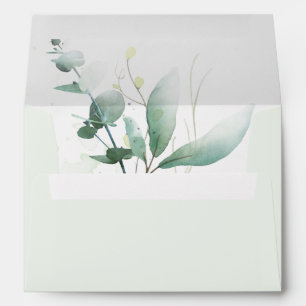 Enveloppe de Faire-part de mariage verdoyante