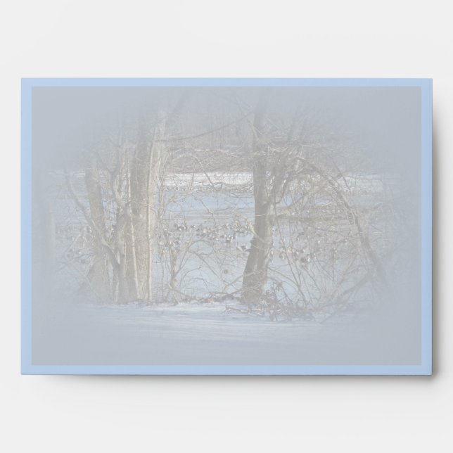 Enveloppe de fêtes joyeuses pour les oies du Canad (Devant)