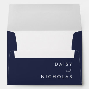 Enveloppe de Fiançailles Mariage moderne de la Mar