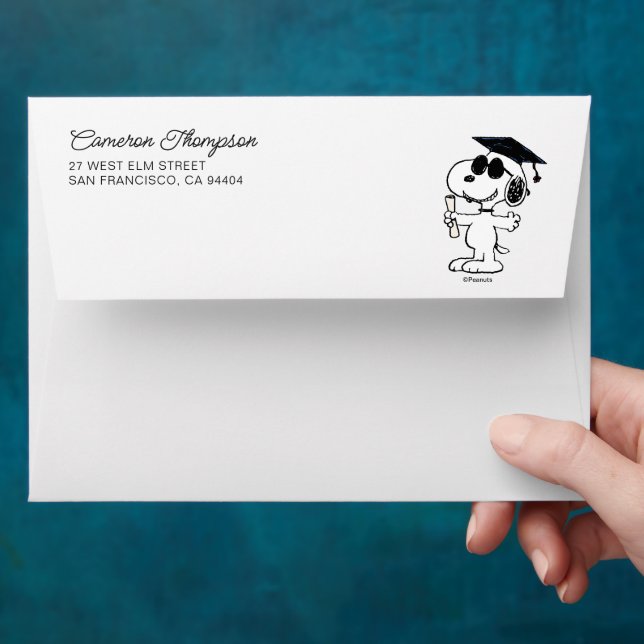 Enveloppe de finissants Snoopy Peanuts (Hand)