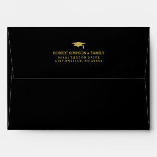 Enveloppe de Invitation d'obtention de diplômes Bl