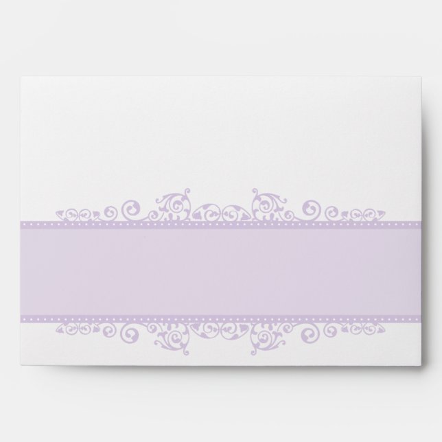 ENVELOPPE de jolies boucles violet violet violet (Devant)