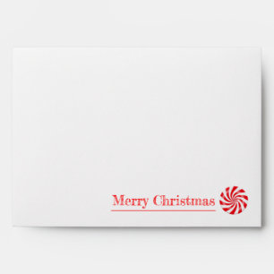 Enveloppe de Joyeux Noël de conception de sucrerie