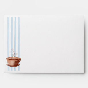 Enveloppe de la carte de coupe de café