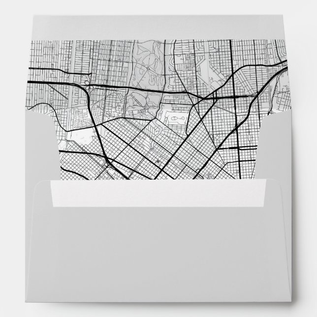 Enveloppe de la carte de la ville de la Nouvelle-O (Dos (Bas))