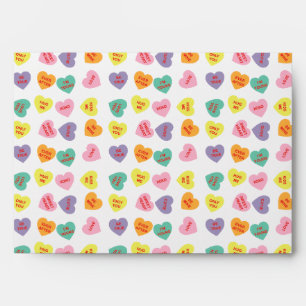 Enveloppe de la carte de voeux Conversation Candy