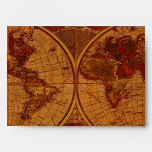 Enveloppe de la carte de voeux de l'ANCIEN MONDE