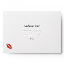 Enveloppe de la fête d'anniversaire de football