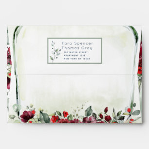 Enveloppe de la suite Faire-part de mariage Bottle