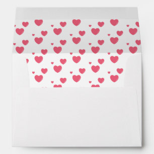 Enveloppe de l'amour/des coeurs