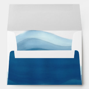 Enveloppe de l'eau couleur bleue Ombre