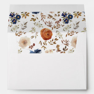 Enveloppe de Mariage à fils floraux Boho