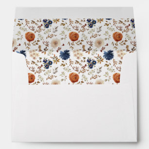 Enveloppe de Mariage à revêtement Fleur sauvage en