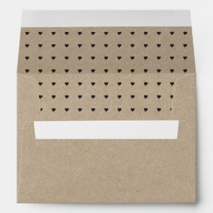 Enveloppe de mariage Chic Kraft avec adresse de re