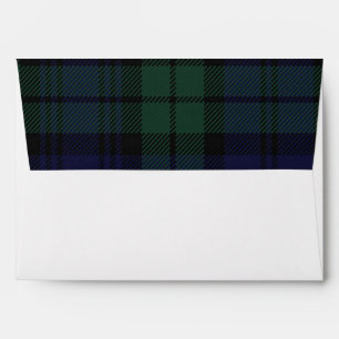 Enveloppe de Mariage de Black Watch Plaid