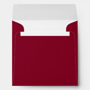 Enveloppe de Mariage de carte Carré Maroon rouge B