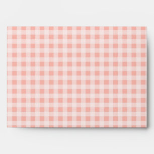 Enveloppe de Mariage de En vichy blanc Peach White