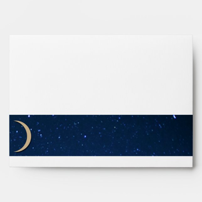 Enveloppe de mariage de nuit étoilée (Devant)