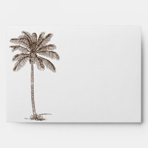 Enveloppe de Mariage de palmiers tropicaux Blue Da