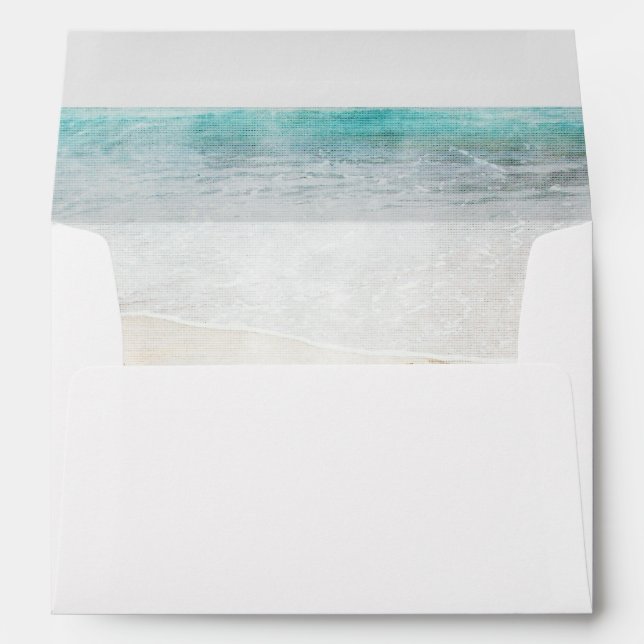 Enveloppe de mariage Destination Beach (Dos (Bas))