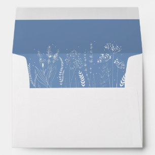 Enveloppe de mariage élégante florale Wildflower