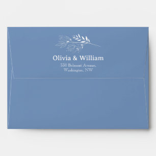 Enveloppe de mariage élégante florale Wildflower