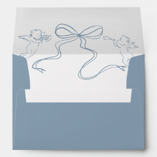 Enveloppe de Mariage en bleu Dusty de Cherub