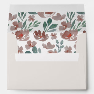 Enveloppe de mariage en terre cuite à motif eucaly